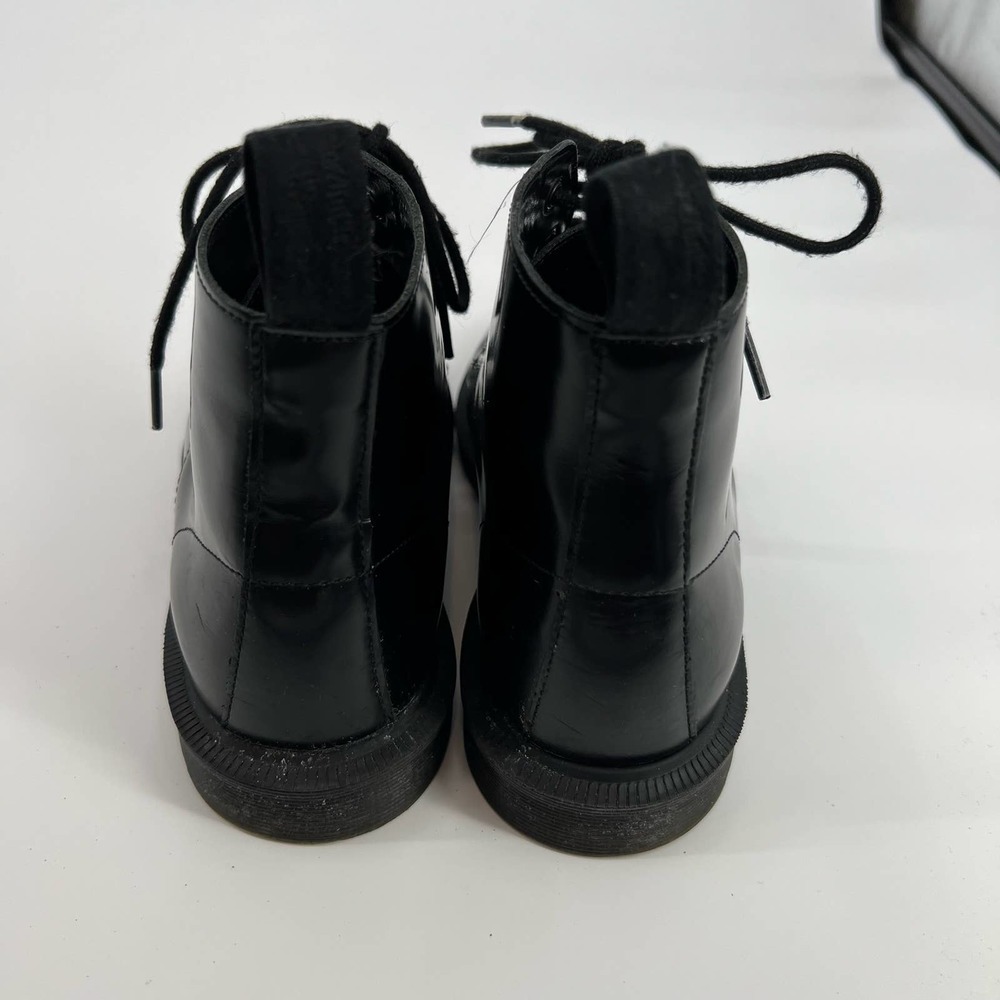 Martens Emmeline Refined Lace Up Leather Boot black polished smooth size 7 - Picture 6 of 10